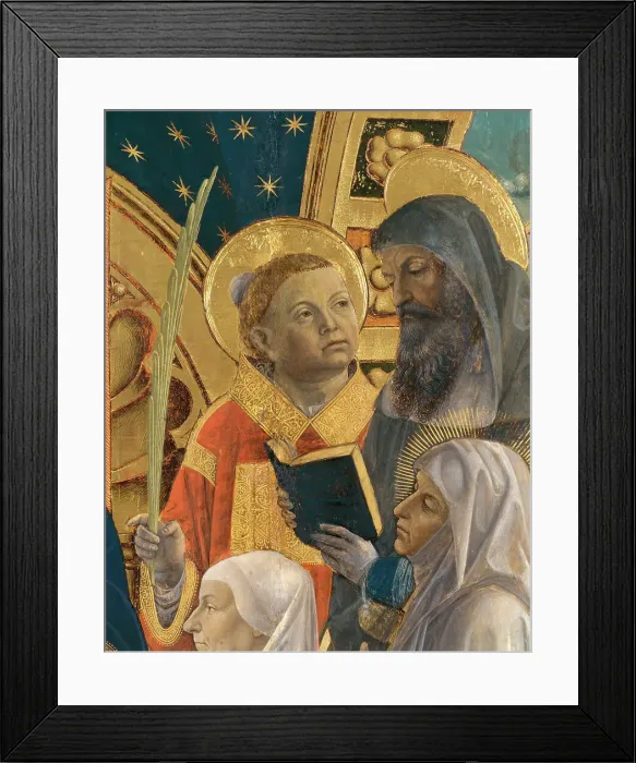 Framed Print : Bottigella Altarpiece-Detail of Saints by Foppa Framed Print : Bottigella Altarpiece-Detail of Saints by Foppa