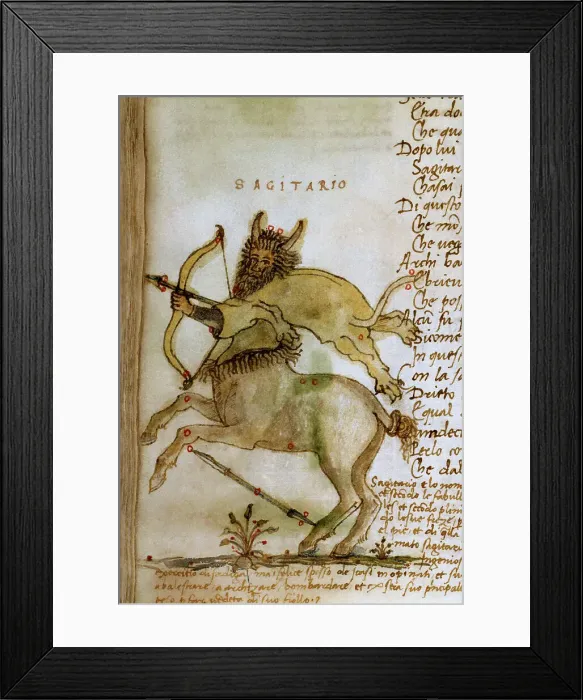 Framed Print : Dittamondo, Sagittario Fazio degli Uberti Manuscripts Framed Print : Dittamondo, Sagittario Fazio degli Uberti Manuscripts