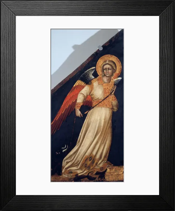 Framed Print : Angel Guariento di Arpo (ca.1338-ca.1378 / Italian). Oil On Board Museo Civico, Padua, Italy