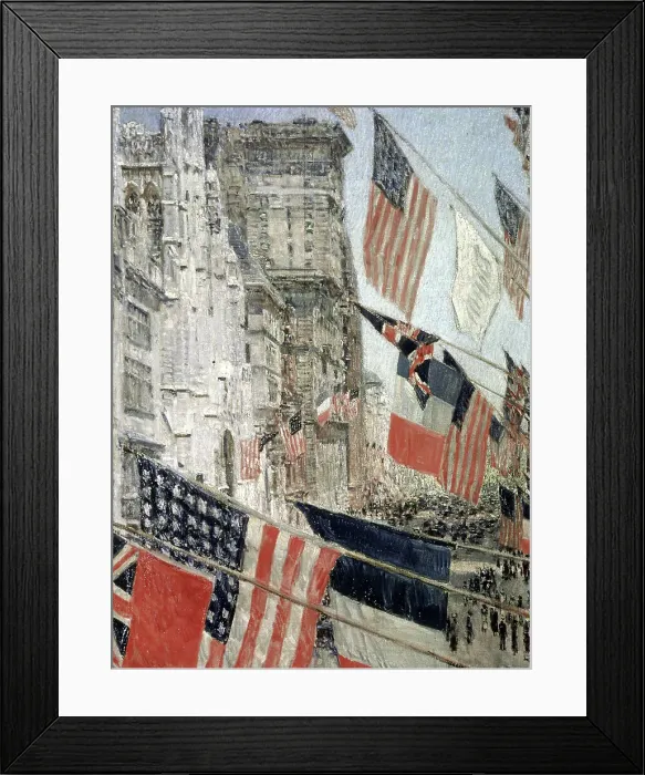 Framed Print : Allies Day, May 1917 by Hassam Framed Print : Allies Day, May 1917 by Hassam
