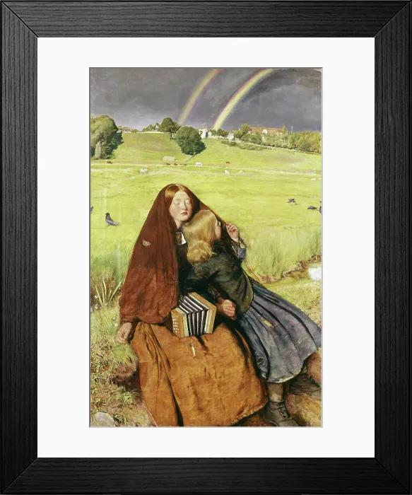 Framed Print : The Blind Girl by Millais