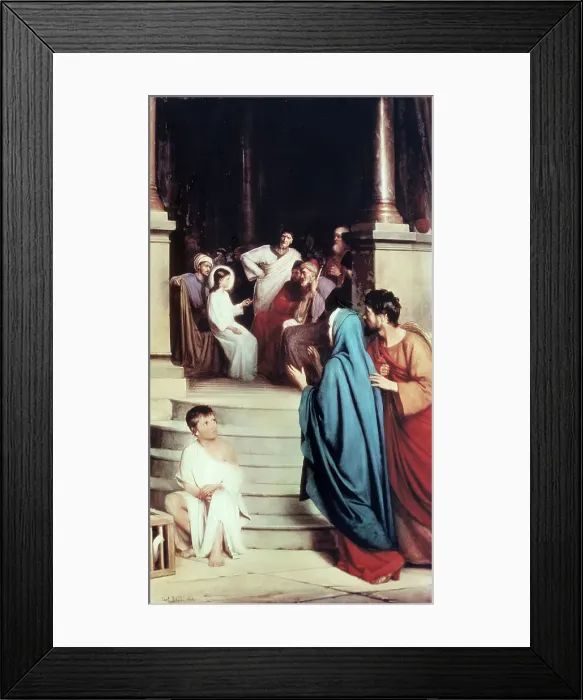 Framed Print : Jesus Found in the Temple by Bloch
