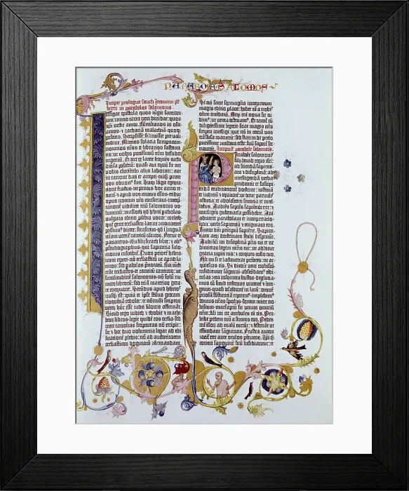 Framed Print : Gutenberg Bible