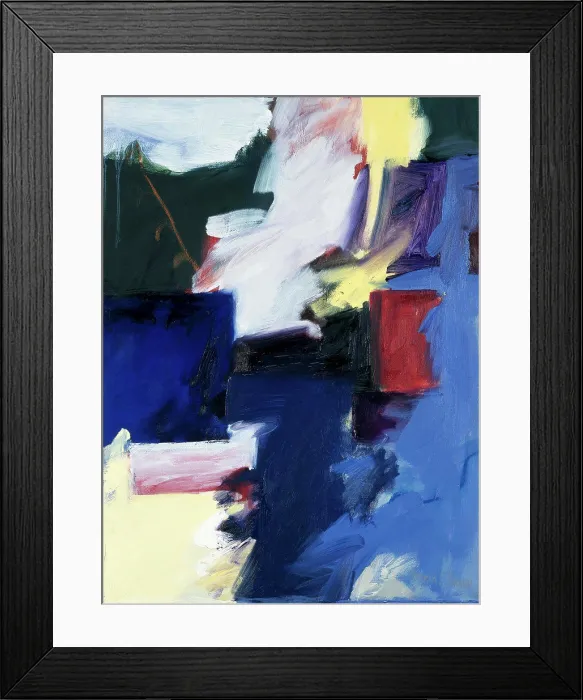 Framed Print : Abstract-Yellow, Blue1993Patricia BrownLiving American Framed Print : Abstract-Yellow, Blue1993Patricia BrownLiving American