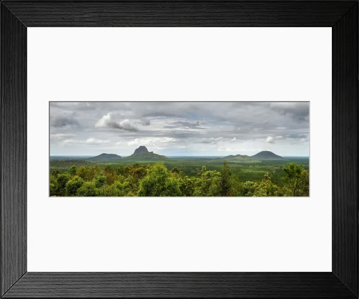 Framed Print : Glasshouse Mountains