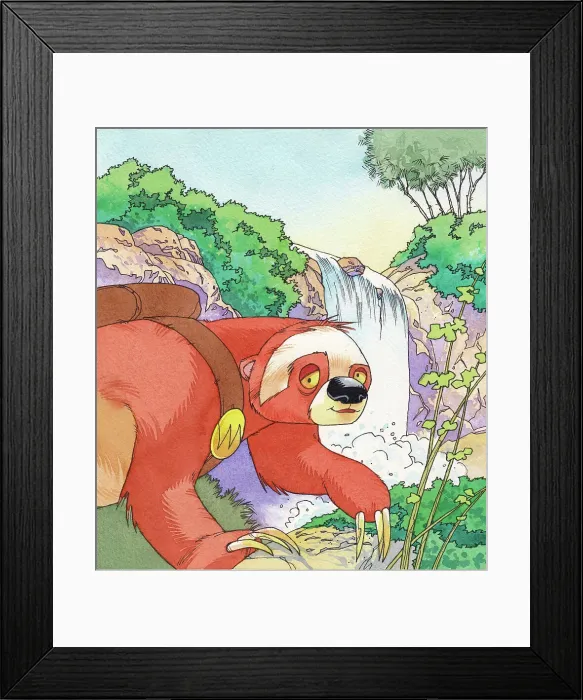 Framed Print : Sloth illustration Framed Print : Sloth illustration