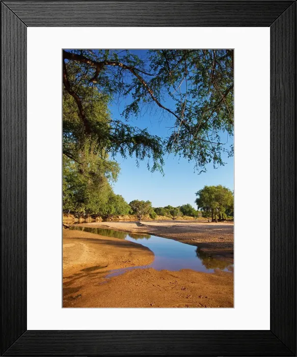 Framed Print : The Limpopo River. Northern Tuli Game Reserve Framed Print : The Limpopo River. Northern Tuli Game Reserve