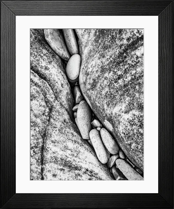 Framed Print : Beach Rocks Beach Rocks On Pebble Island Black & White Framed Print : Beach Rocks Beach Rocks On Pebble Island Black & White