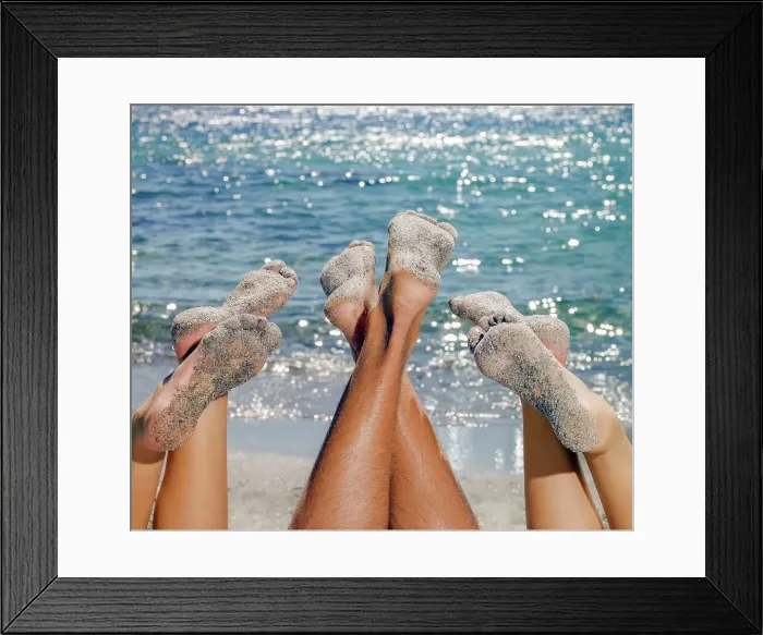 Framed Print : Sandy feet Framed Print : Sandy feet