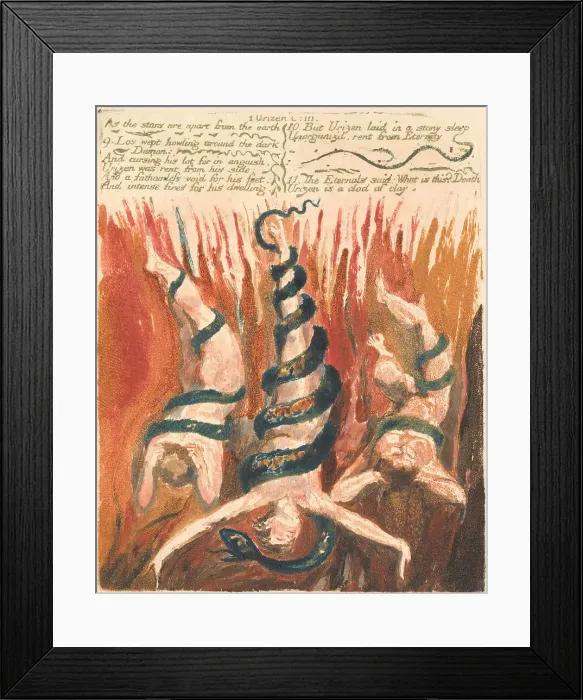 Framed Print : First Book Urizen Plate 7 Stars Apart Earth Bentley 6 Framed Print : First Book Urizen Plate 7 Stars Apart Earth Bentley 6