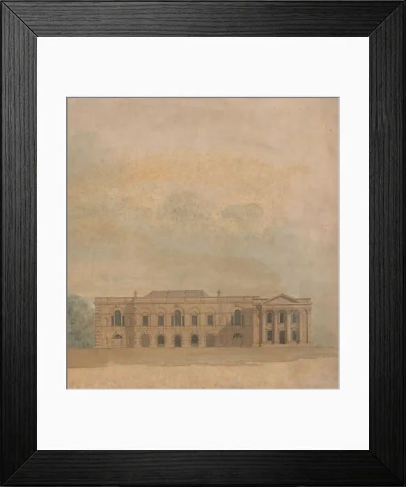 Framed Print : Elevation Proposed Design Cambridge Colleges Framed Print : Elevation Proposed Design Cambridge Colleges