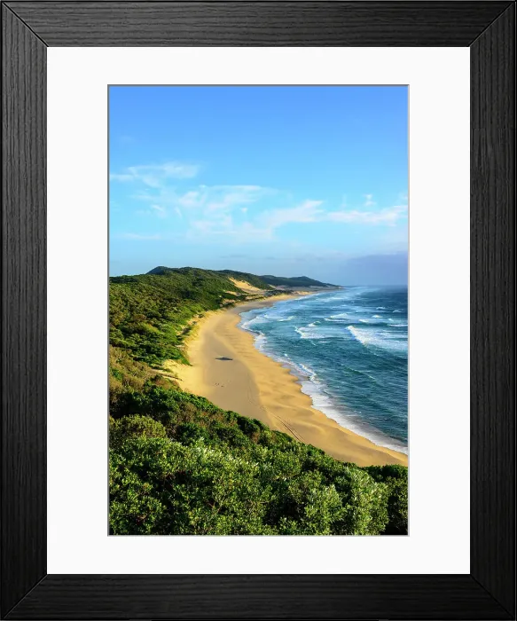 Framed Print : Mabibi. Seascape. Mabibi. Maputaland. KwaZulu Natal. South Africa
