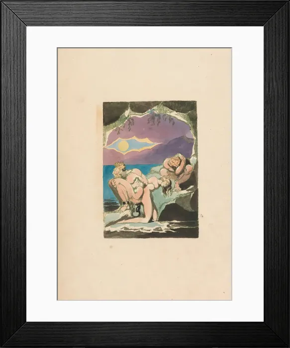 Framed Print : Visions Daughters Albion Plate 1 Frontispiece Framed Print : Visions Daughters Albion Plate 1 Frontispiece