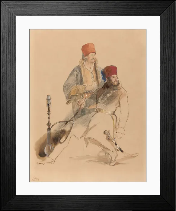 Framed Print : Captain Leigh Dragoman Sir David Wilkie 1785-1841 Framed Print : Captain Leigh Dragoman Sir David Wilkie 1785-1841