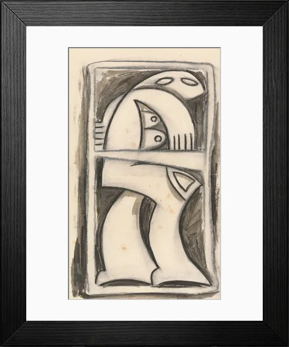 Framed Print : Standing Female Figure Henri Gaudier-Brzeska