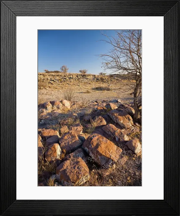 Framed Print : Fosilised river bed near Ghanzi. Botswana Framed Print : Fosilised river bed near Ghanzi. Botswana