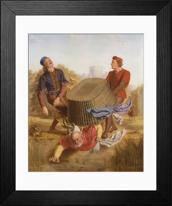 Framed Print : Buck Washing Datchet Mead Merry Wives Windsor