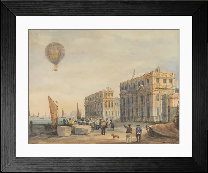 Framed Print : Balloon Ascent Greenwich Hospital Previously James Holland