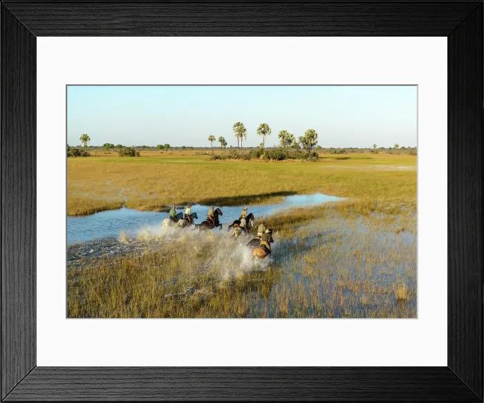 Framed Print : Horseback riding safari with African Horseback Safaris Framed Print : Horseback riding safari with African Horseback Safaris
