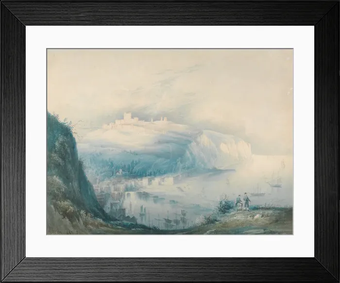 Framed Print : Dover John Martin 1789-1854 British 1833 Watercolor Framed Print : Dover John Martin 1789-1854 British 1833 Watercolor