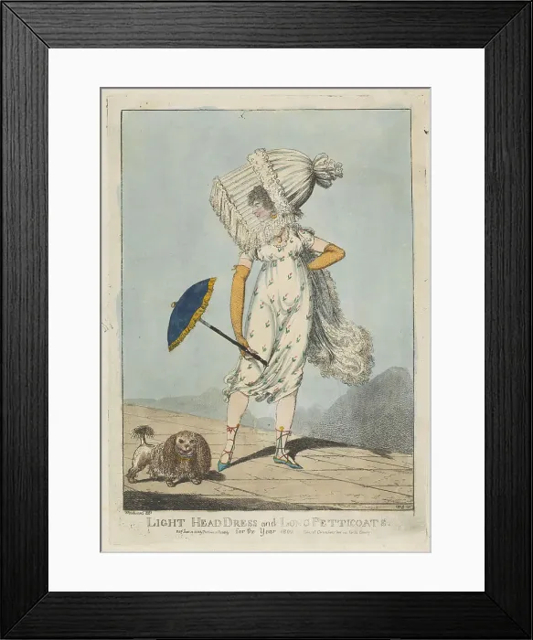 Framed Print : Light Head Dress Long Petticoats Williams S
