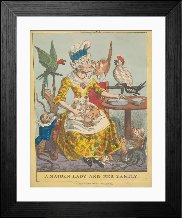 Framed Print : Maiden Lady Family Print G. T W. Published Orlando Hodgson Framed Print : Maiden Lady Family Print G. T W. Published Orlando Hodgson