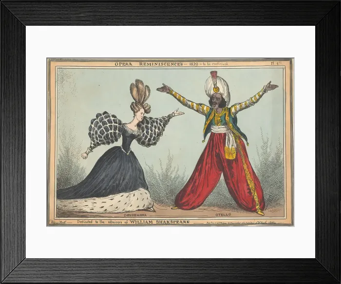 Framed Print : Opera Reminiscences Desdemona Otello Print William Heath