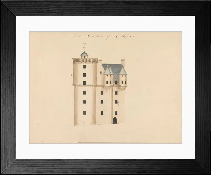 Framed Print : Castle Fraser Aberdeenshire Scotland East Elevation Framed Print : Castle Fraser Aberdeenshire Scotland East Elevation