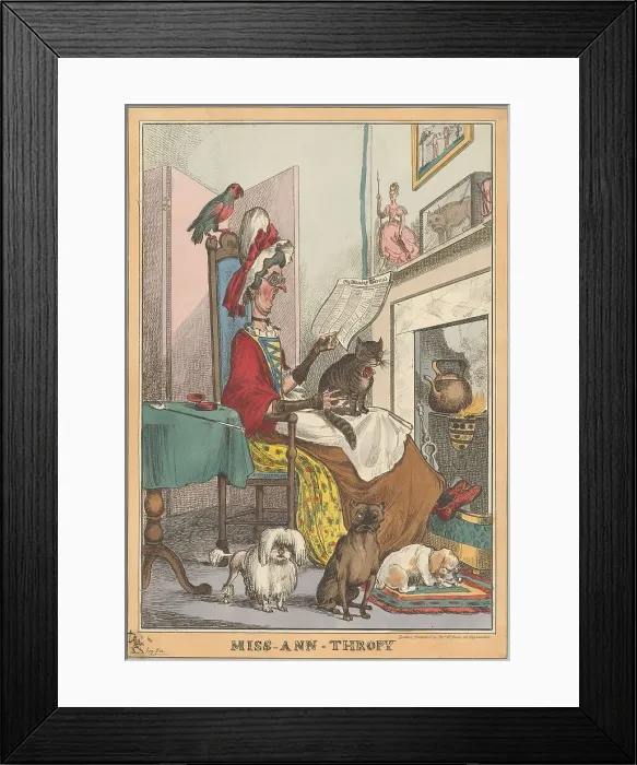 Framed Print : Miss-Ann-Thropy Print Henry Heath Active 1824-1835 Framed Print : Miss-Ann-Thropy Print Henry Heath Active 1824-1835