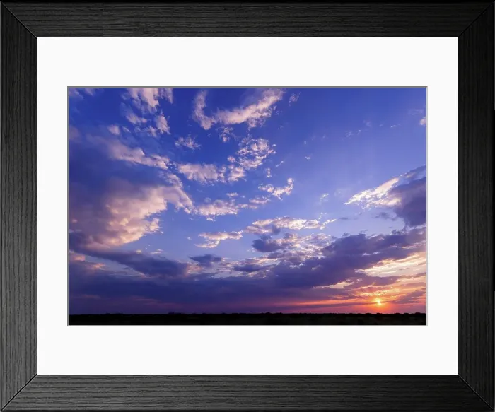 Framed Print : Kalahari Sunset. Grassland Safari Lodge Framed Print : Kalahari Sunset. Grassland Safari Lodge