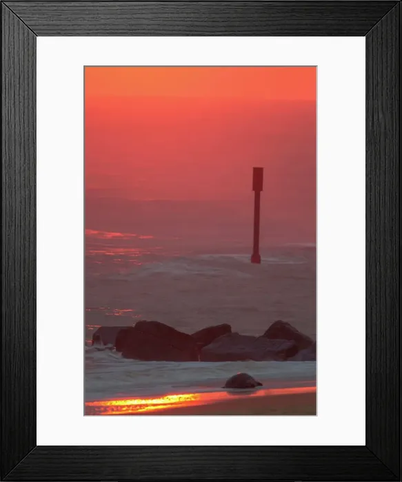 Framed Print : Winter sunrise at high tide, Horsey Mere Framed Print : Winter sunrise at high tide, Horsey Mere
