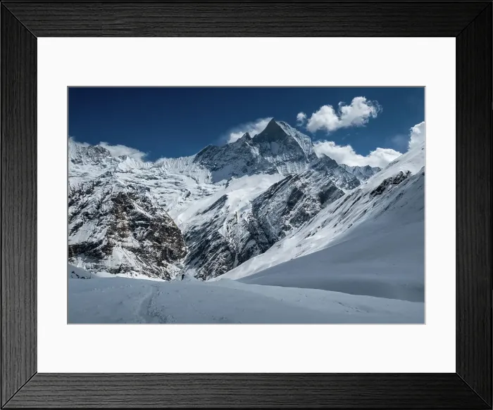 Framed Print : Annapurna Mountain Range in Nepal part of the Annapurna range of the Himalayas, Nepal Framed Print : Annapurna Mountain Range in Nepal part of the Annapurna range of the Himalayas, Nepal