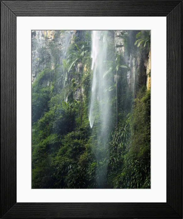 Framed Print : Tropical waterfall Framed Print : Tropical waterfall
