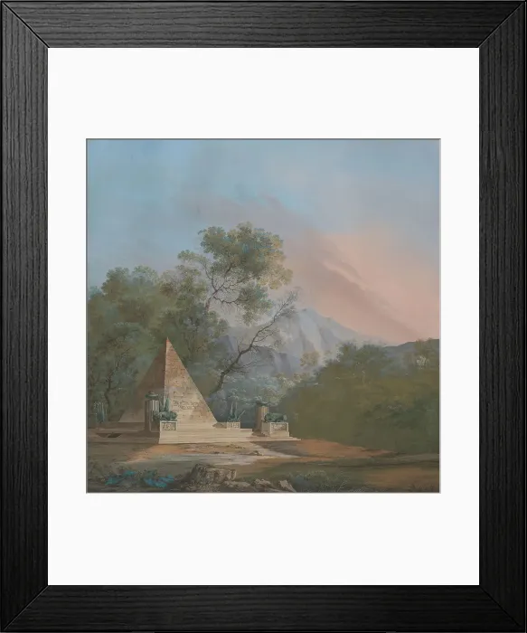 Framed Print : Imaginary Design Monument Lord Nelson Augustine Maria Aglio
