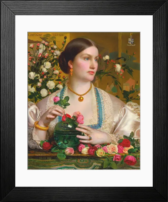 Framed Print : Grace Rose Frederick Sandys 1829-1904 British Framed Print : Grace Rose Frederick Sandys 1829-1904 British