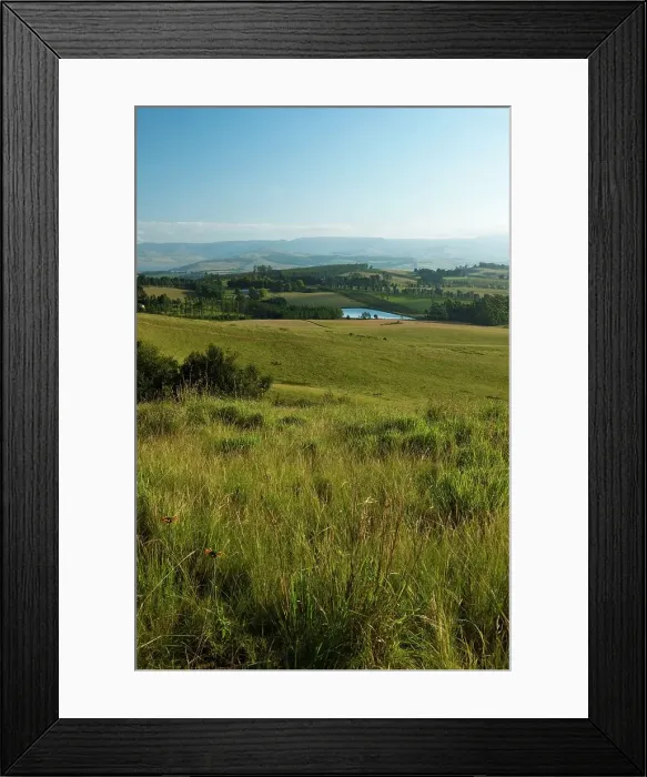 Framed Print : View over the KwaZulu Natal midlands near Howick Framed Print : View over the KwaZulu Natal midlands near Howick