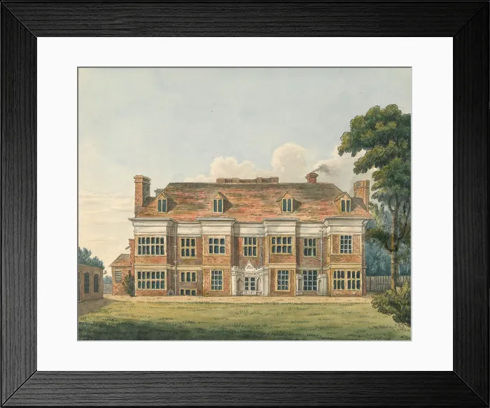 Framed Print : Ealing House Middlesex Charles Tomkins 1757-1823