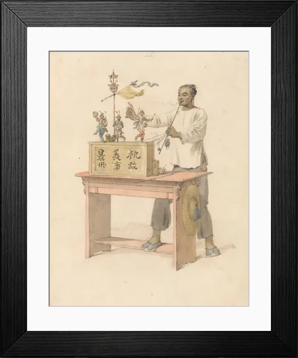 Framed Print : Raree Show William Alexander 1767-1816 British
