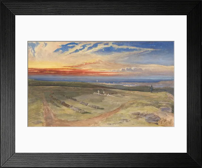 Framed Print : Graves Officers Fort Cathcart's Hill William Simpson
