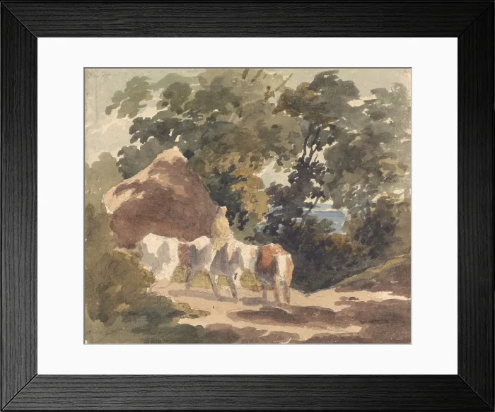 Framed Print : Reminiscence Gainsborough Robert Hills 1769-1844 Framed Print : Reminiscence Gainsborough Robert Hills 1769-1844