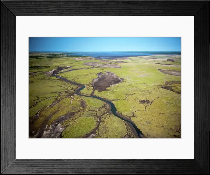 Framed Print : Aerial view of the iSimangaliso Wetland Park (previously the Greater St Lucia Wetland Park) Framed Print : Aerial view of the iSimangaliso Wetland Park (previously the Greater St Lucia Wetland Park)