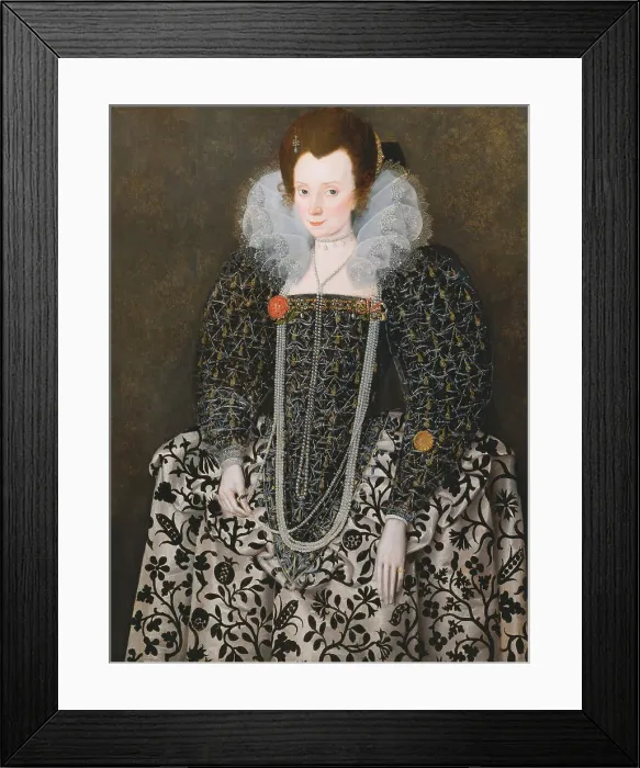 Framed Print : Portrait Woman Traditionally Identified Mary Clopton