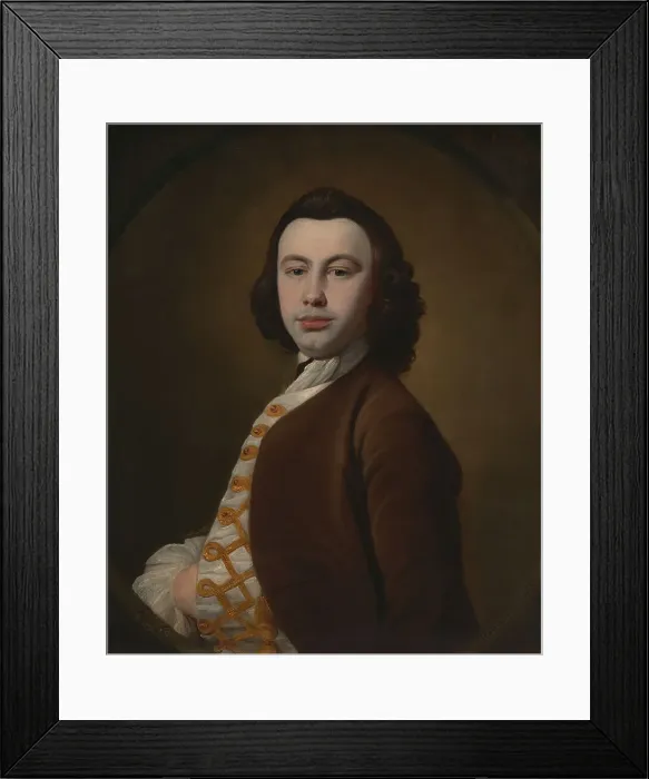 Framed Print : Self-Portrait William Keeble 1714-1774 British Framed Print : Self-Portrait William Keeble 1714-1774 British