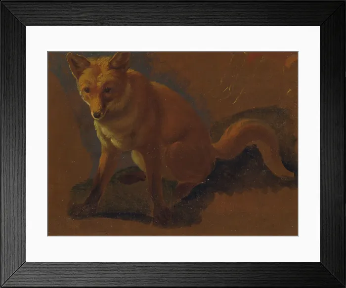 Framed Print : Study Fox Jacques-Laurent Agasse 1767-1849 Framed Print : Study Fox Jacques-Laurent Agasse 1767-1849