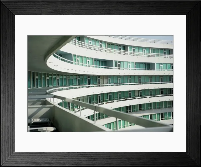 Framed Print : Balconies at Fountainbleu Hotel Framed Print : Balconies at Fountainbleu Hotel
