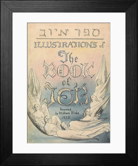 Framed Print : Title Page Illustrations Book Job Circle John Linnell Framed Print : Title Page Illustrations Book Job Circle John Linnell