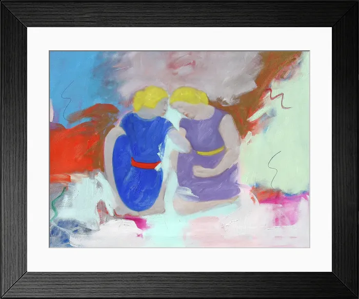 Framed Print : Two Women 2006 Patricia Brown (20th C)
