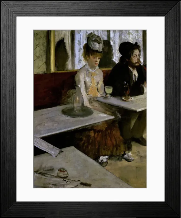 Framed Print : In a Cafe (Absinthe) by Degas Framed Print : In a Cafe (Absinthe) by Degas