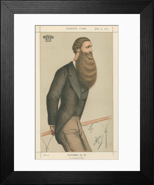 Framed Print : Politicians Vanity Fair Conservative Whip Lord Skelsmerdale