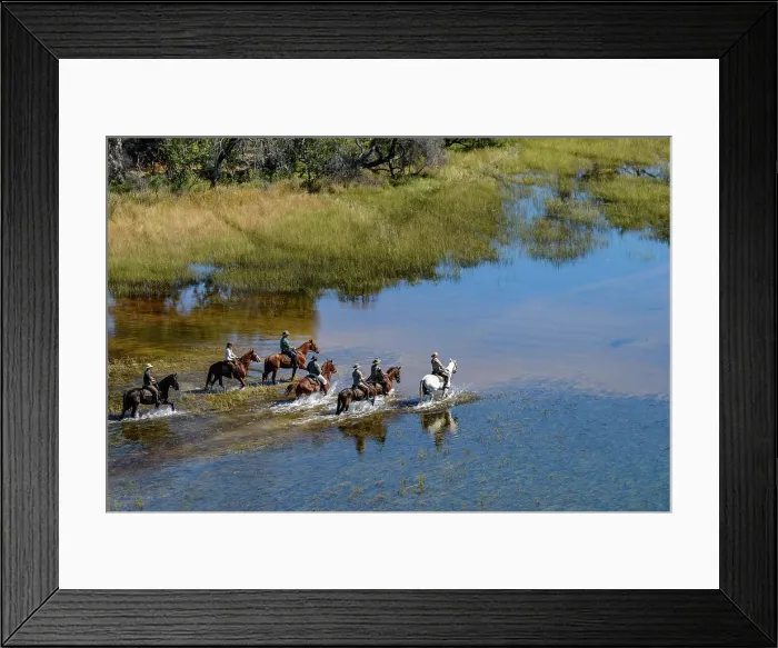 Framed Print : Horseback riding safari with African Horseback Safaris Framed Print : Horseback riding safari with African Horseback Safaris